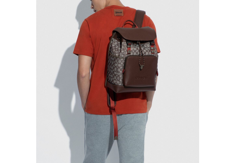 Coach League Flap Backpack In Signature Jacquard Lagos Abuja Nigeria