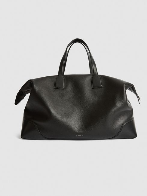 Reiss Elliot Leather Weekend Holdall Black in Nigeria Lagos Abuja